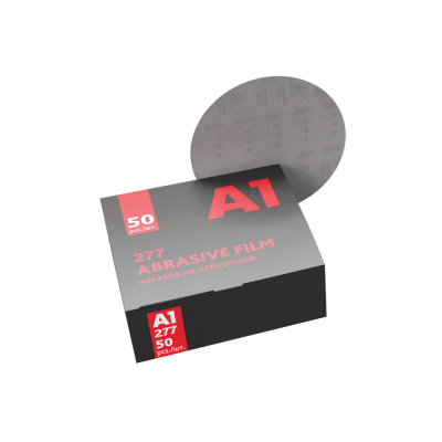 Наждачная бумага в кругах А1 277Abrasive Film НА ПЛЕНКЕ, Р600, 15 отв., D150